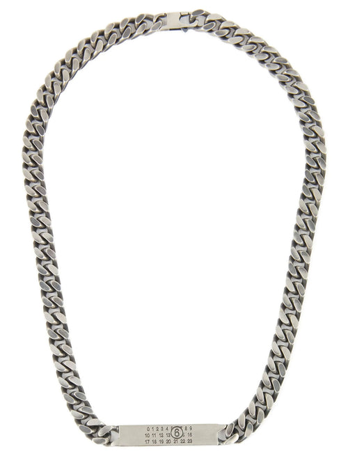 MM6 Maison Margiela Silver Brass Necklace