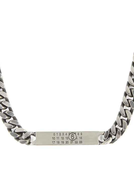 MM6 Maison Margiela Silver Brass Necklace