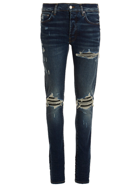 Amiri Blue Cotton Skinny Jeans