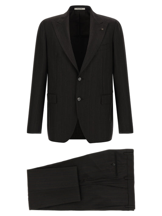 Tagliatore Gray Wool Two-Piece Suit