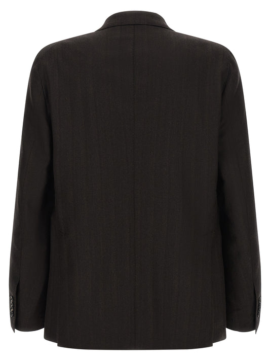Tagliatore Gray Wool Two-Piece Suit