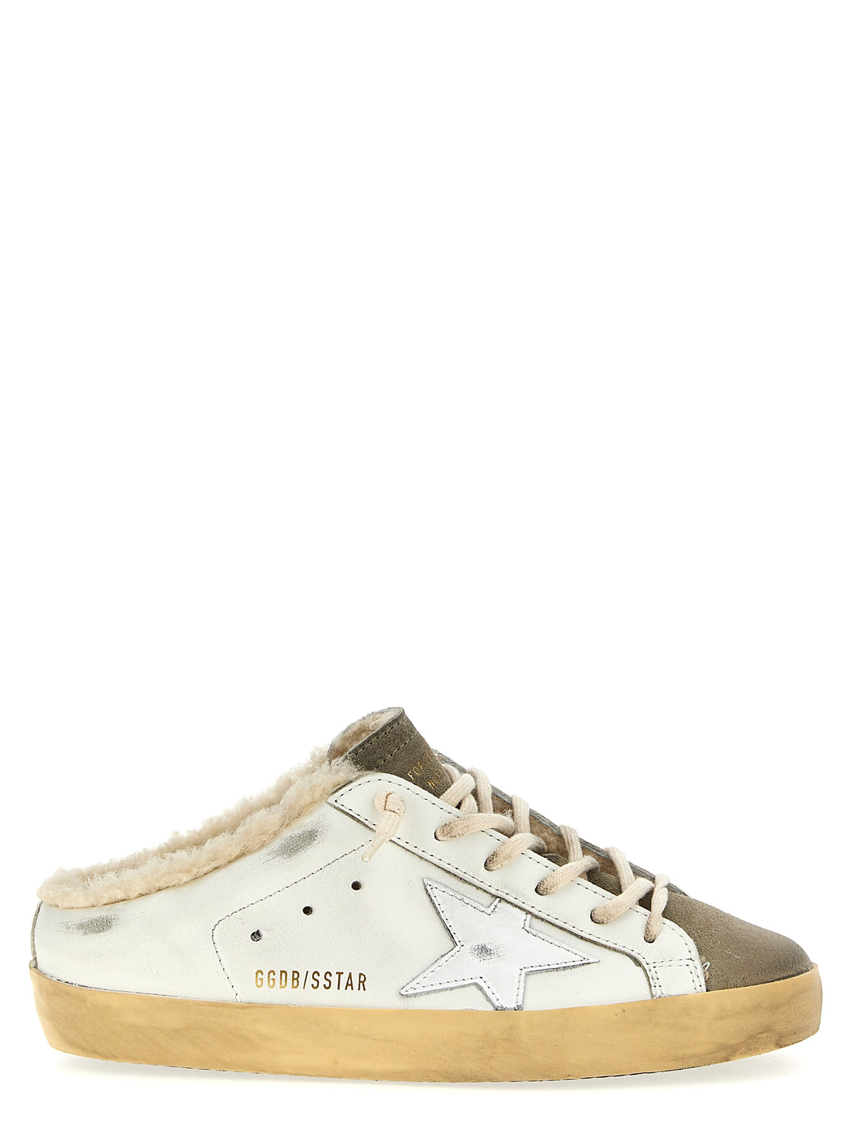 Golden Goose Beige Cowhide Low Top Sneakers