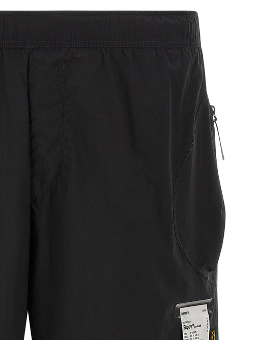 SATISFY Black Polyamide Bermuda Shorts