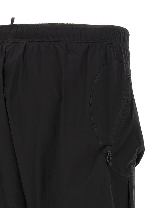 SATISFY Black Polyamide Bermuda Shorts