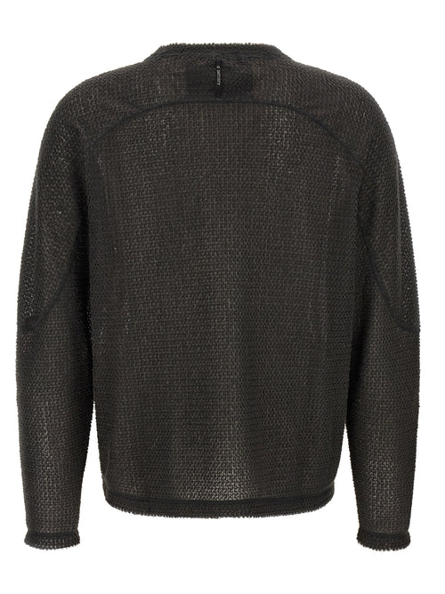 SATISFY Gray Polyester Cardigan
