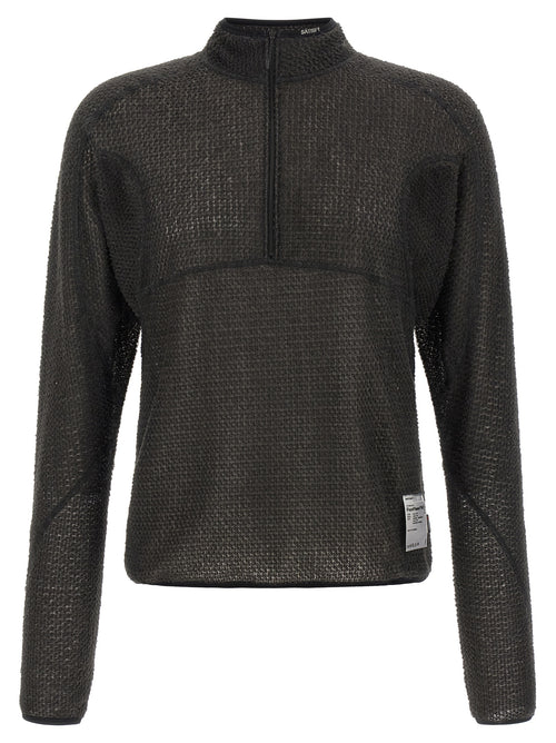 SATISFY Black Polyester Sweatshirt