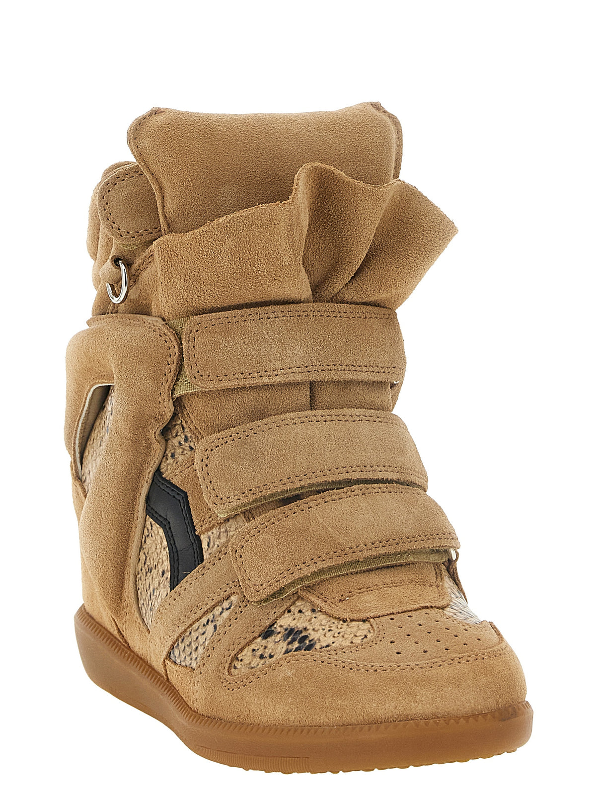 Isabel Marant Beige Cowhide Wedge Sandals