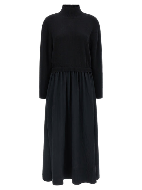 Polo Ralph Lauren Black Wool Long Dress