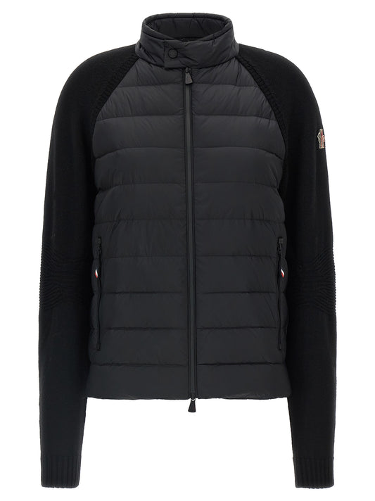 Moncler Grenoble Black Polyamide Cardigan