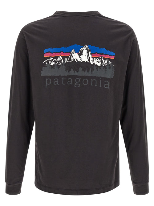 PATAGONIA Black Cotton T-Shirt