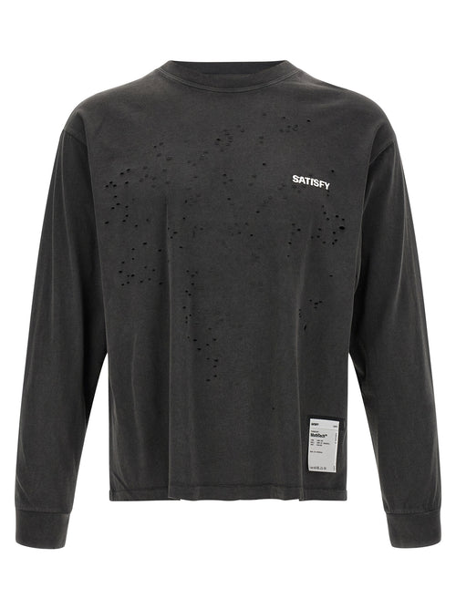 SATISFY Black Cotton T-Shirt