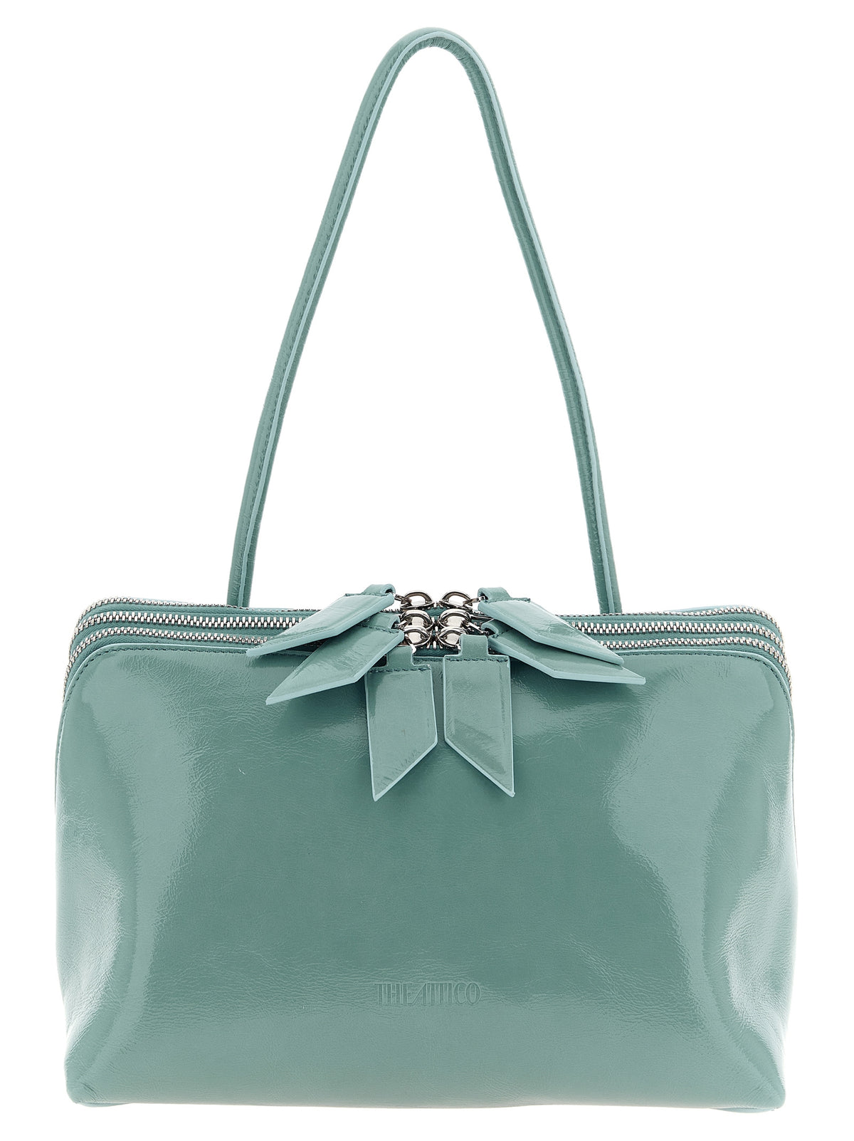 The Attico Blue Calfskin Shoulder Bag