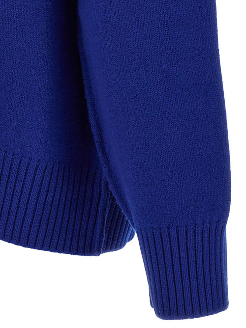Ami Paris Blue Wool Cardigan