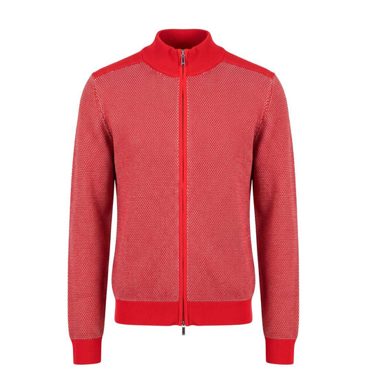 Malo Red Cotton Men Sweater