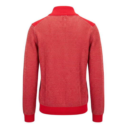 Malo Red Cotton Men Sweater