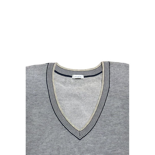 Malo Blue Cotton Men Sweater