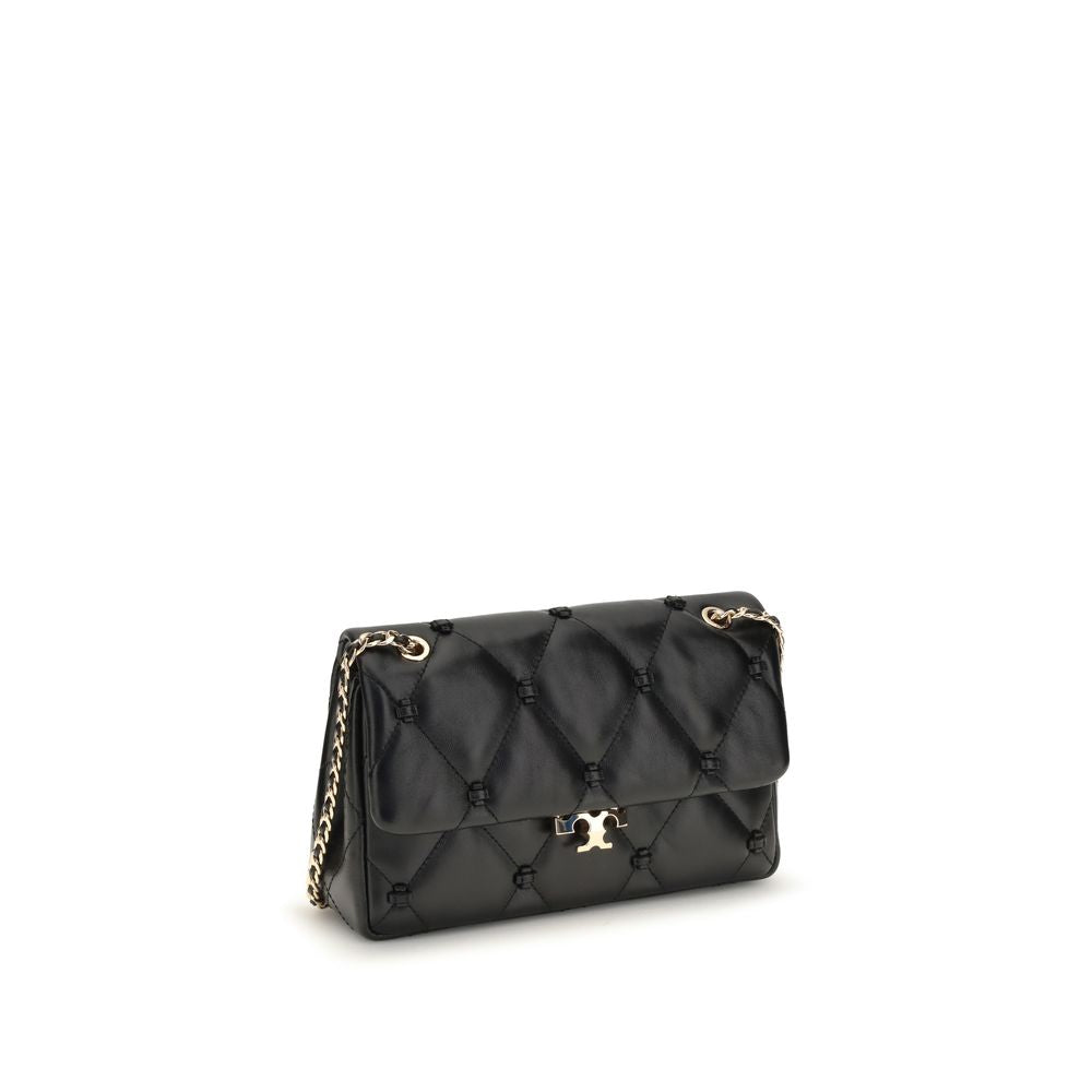 Tory Burch Black Napa Leather / Calf Shoulder Bag