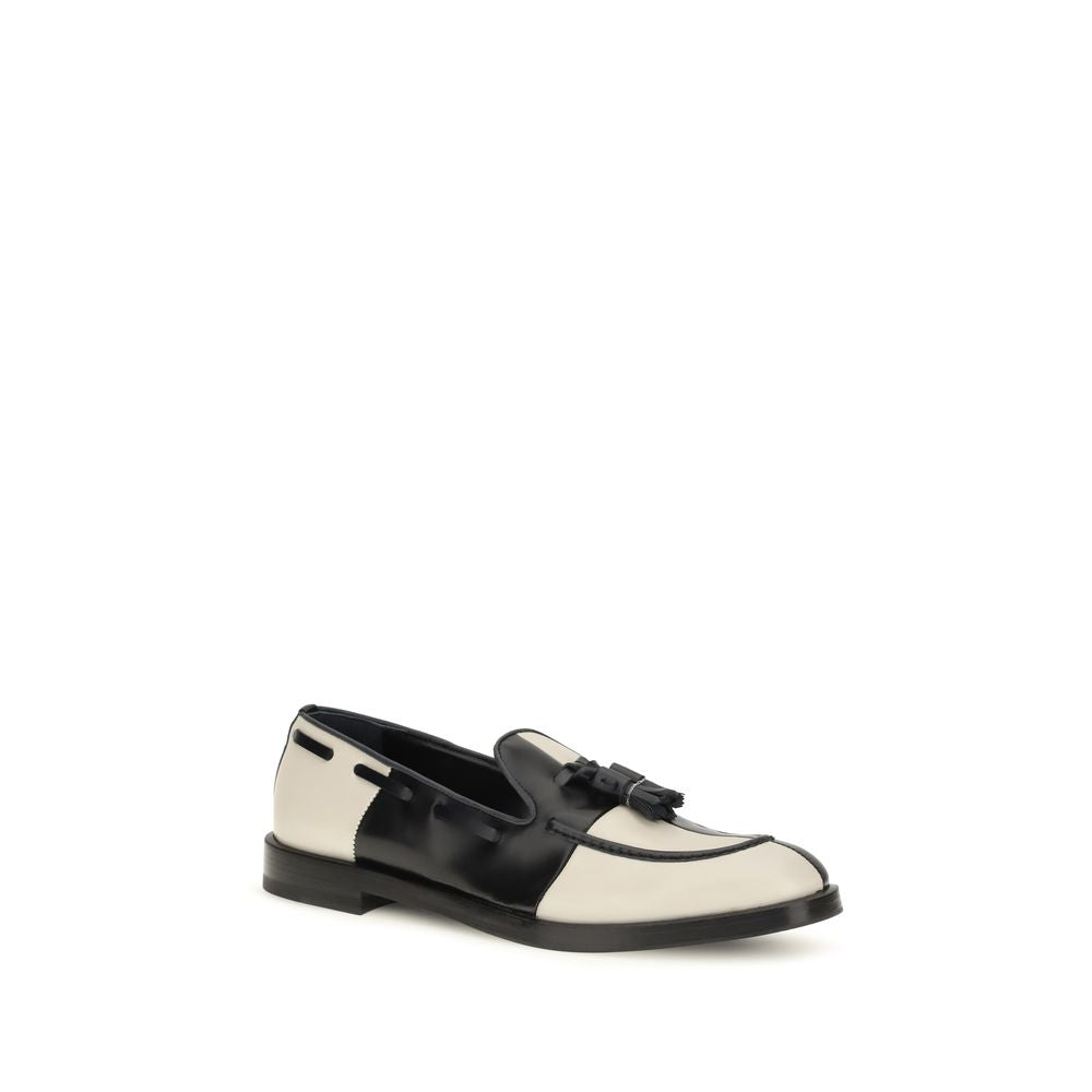 Fratelli Rossetti Multicolor Calf Leather Slip-On Loafers