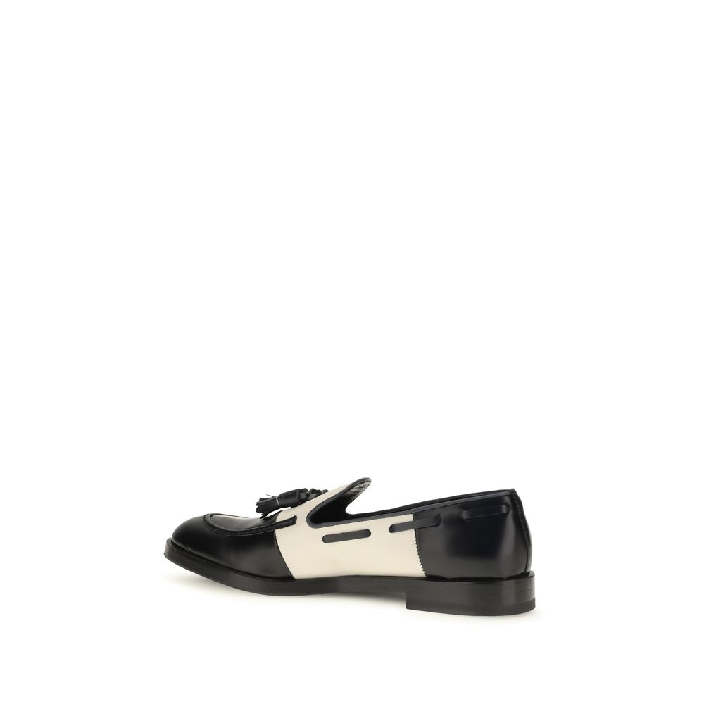 Fratelli Rossetti Multicolor Calf Leather Slip-On Loafers