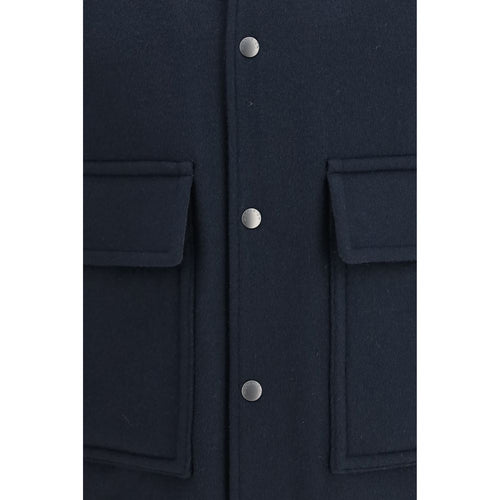 Woolrich Blue Wool Bomber