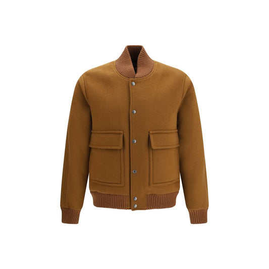 Woolrich Brown Wool Oves Aries Bomber