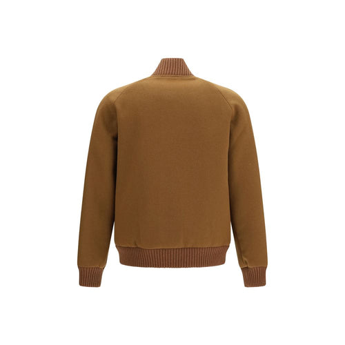 Woolrich Brown Wool Oves Aries Bomber