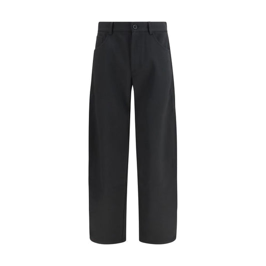 SÉFR Black Polyester Casual Pants