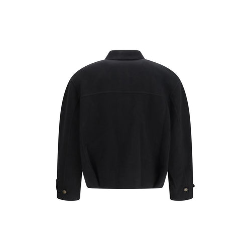 SÉFR Black Wool Oves Aries Full-Length Jacket