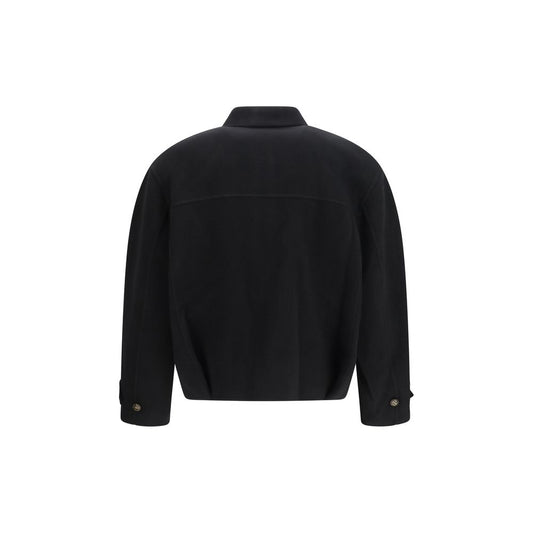 SÉFR Black Wool Oves Aries Full-Length Jacket