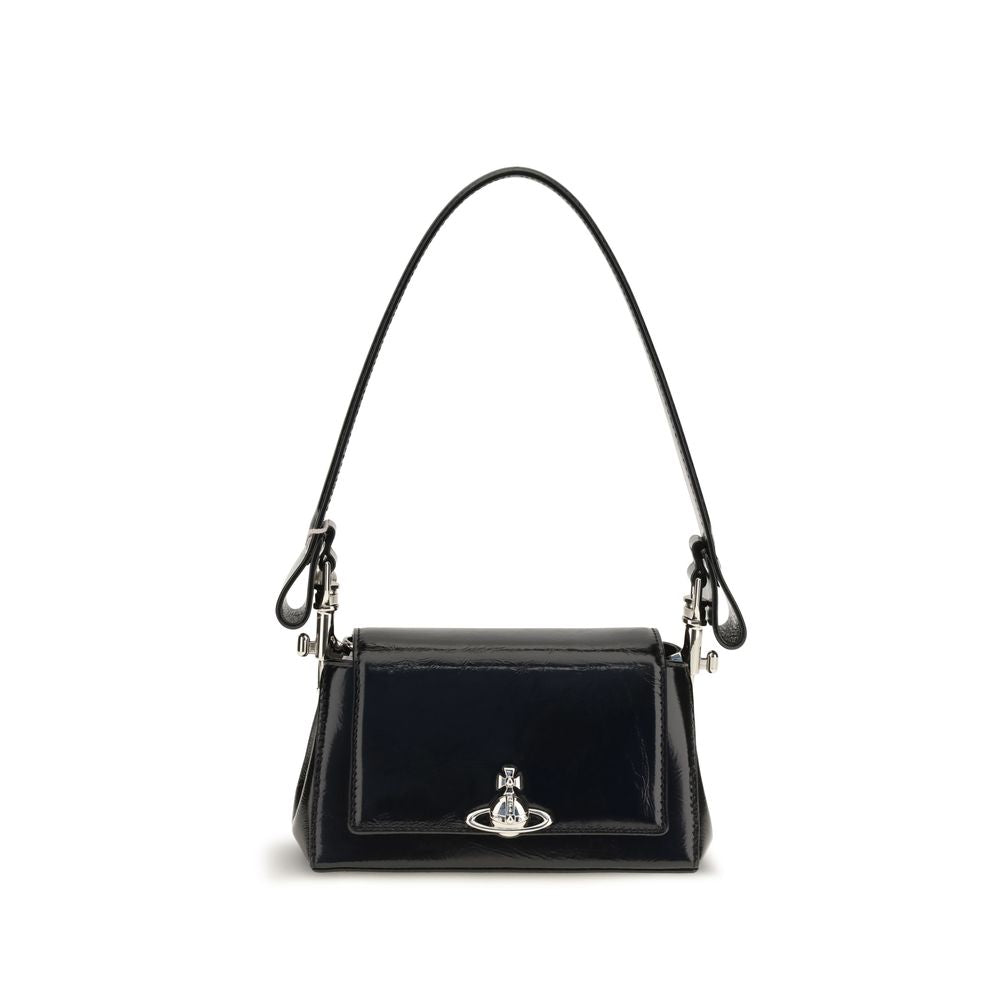Vivienne Westwood Black Calf Leather Handbag