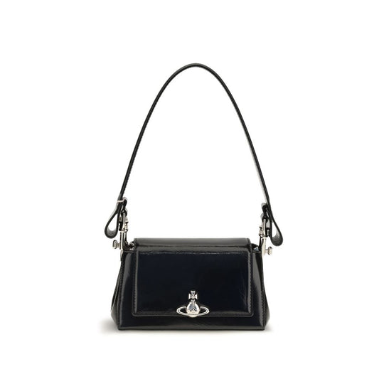 Vivienne Westwood Black Calf Leather Bos Taurus Handbag