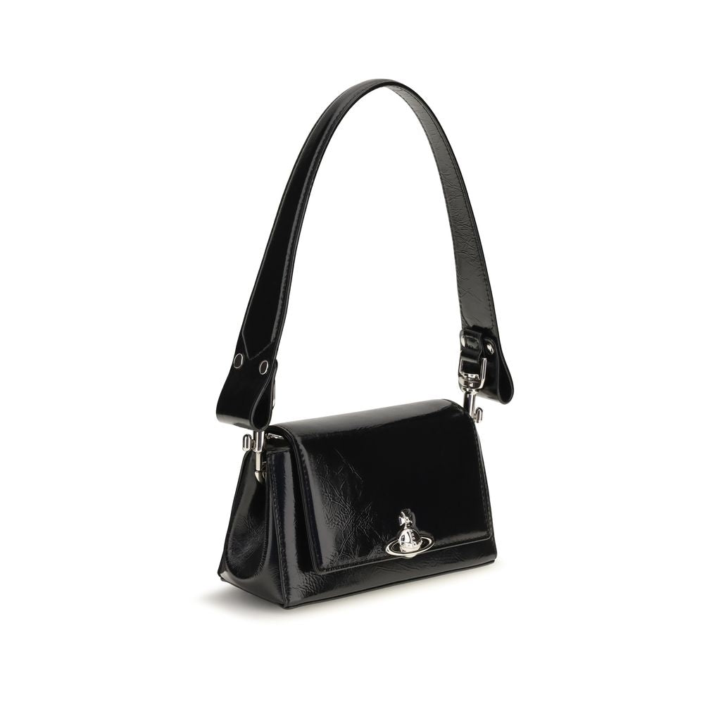 Vivienne Westwood Black Calf Leather Handbag