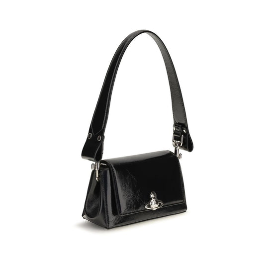 Vivienne Westwood Black Calf Leather Bos Taurus Handbag