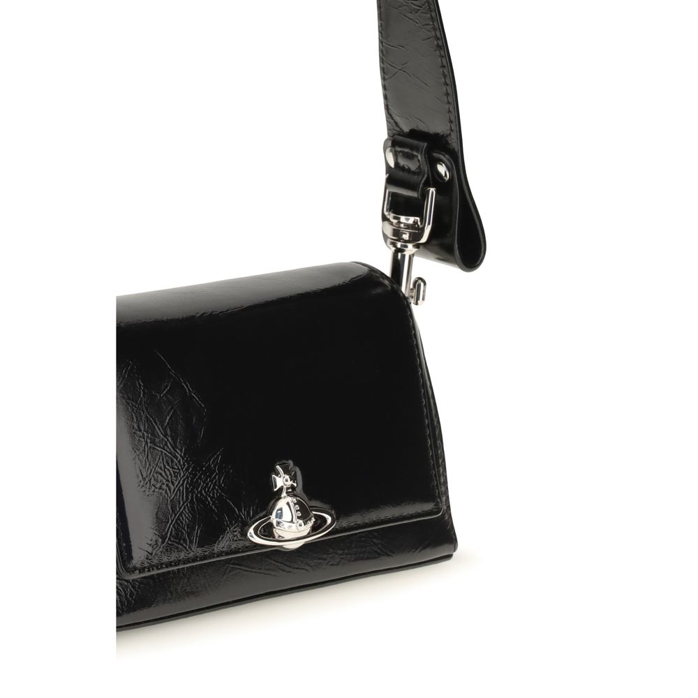Vivienne Westwood Black Calf Leather Handbag