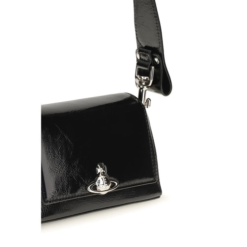 Vivienne Westwood Black Calf Leather Handbag