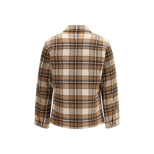 Woolrich Brown Wool Full-Length Jacket