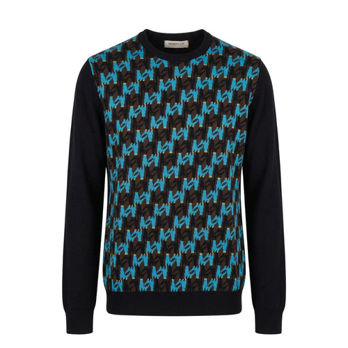 Roberto Pepe Luxury Light Blue Wool Men's Sweater