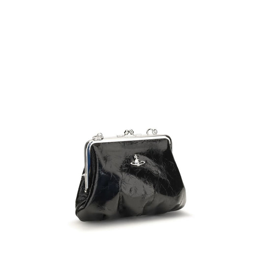 Vivienne Westwood Black Calf Leather Bos Taurus Wallet