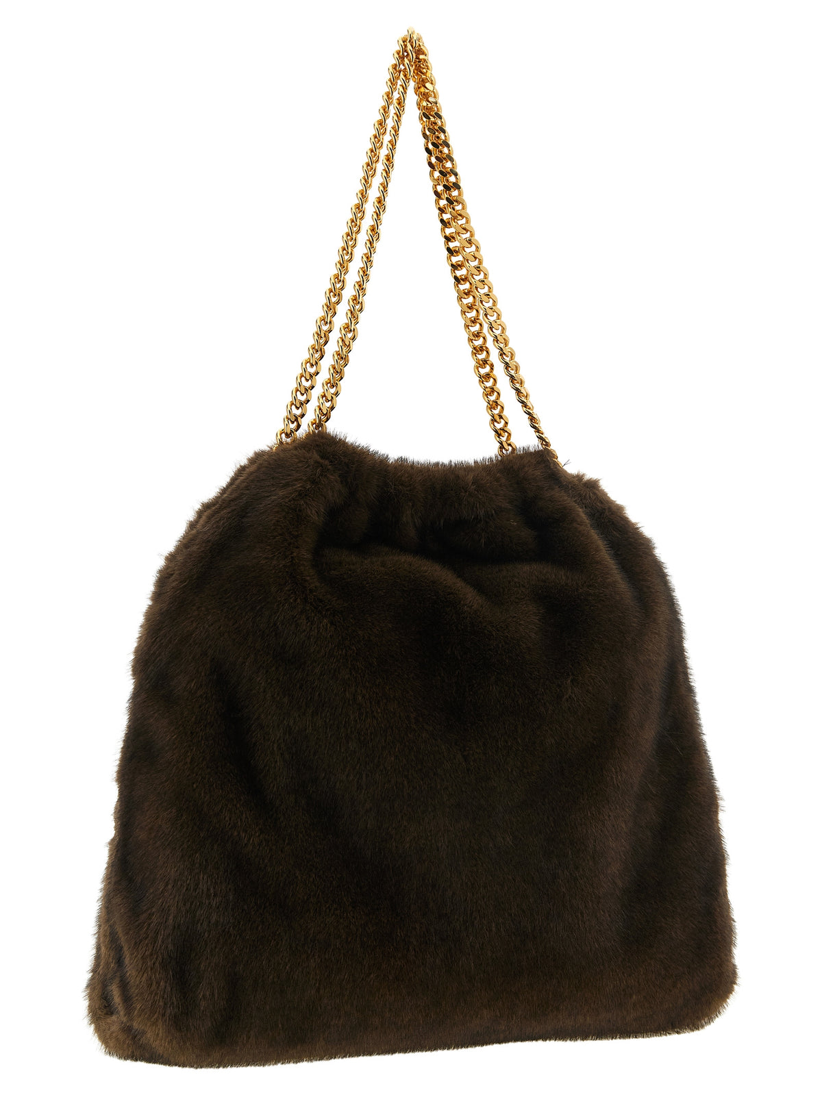 Stella McCartney Brown Polyester Shoulder Bag