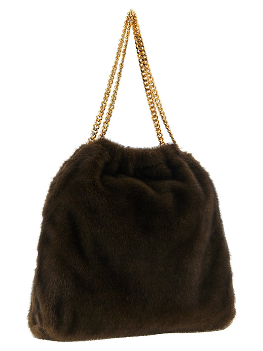 Stella McCartney Brown Polyester Shoulder Bag