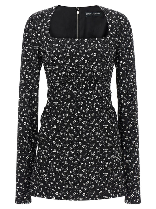 Dolce & Gabbana Black Silk Short Dress