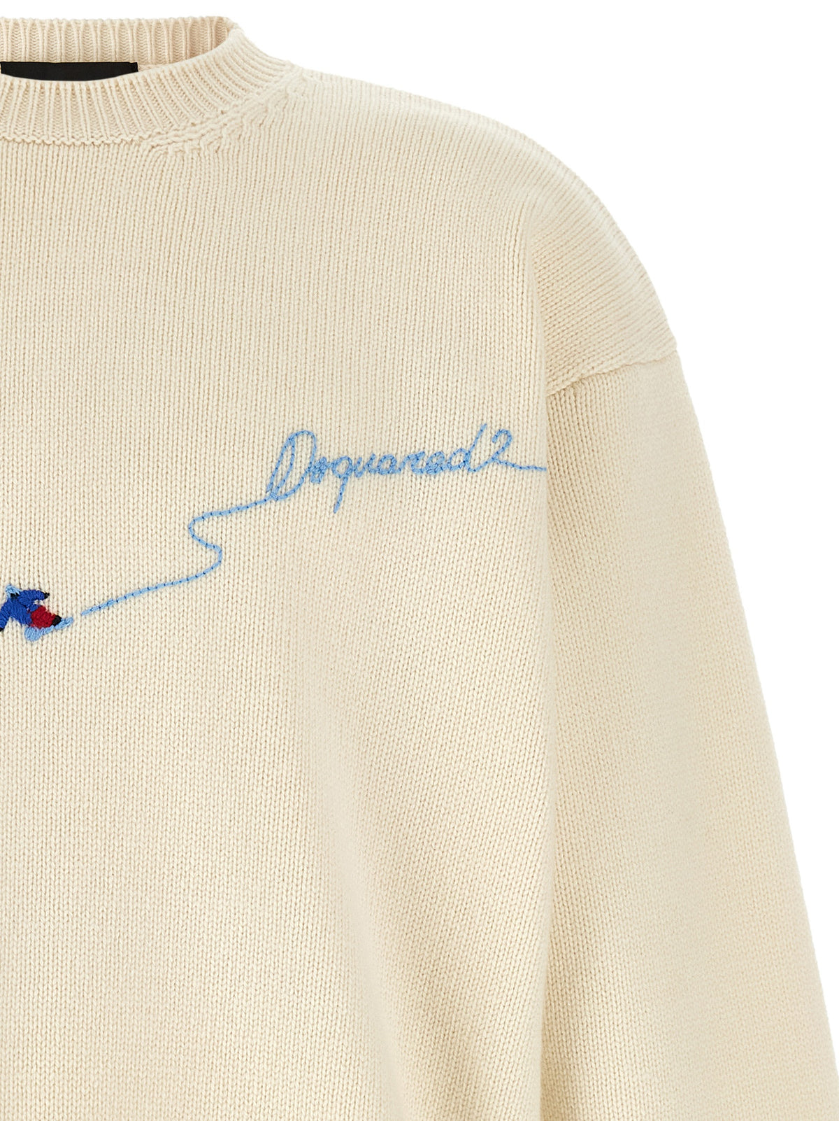 Dsquared² White Wool Cardigan