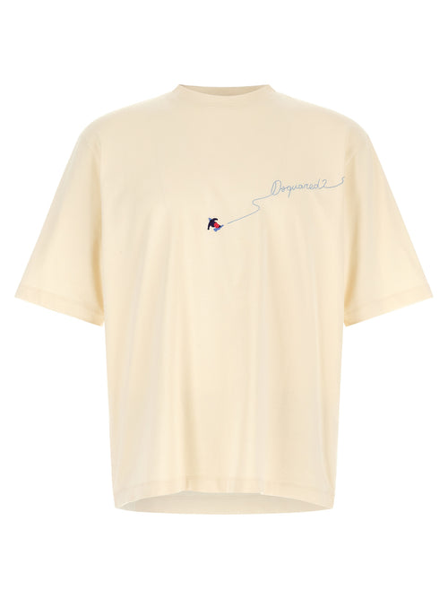 Dsquared² White Cotton T-Shirt