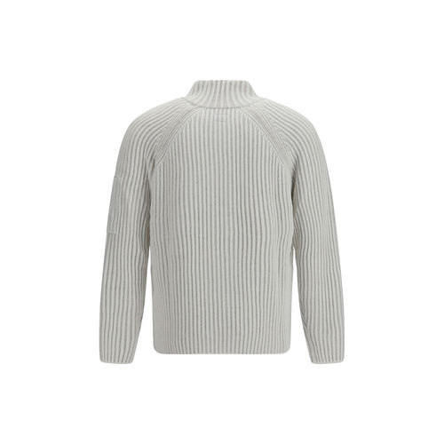C.P. Company White Polyamide Cardigan