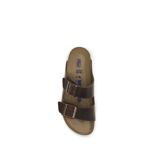 BIRKENSTOCK 1774 Brown Nubuc Leather Flat Sandals