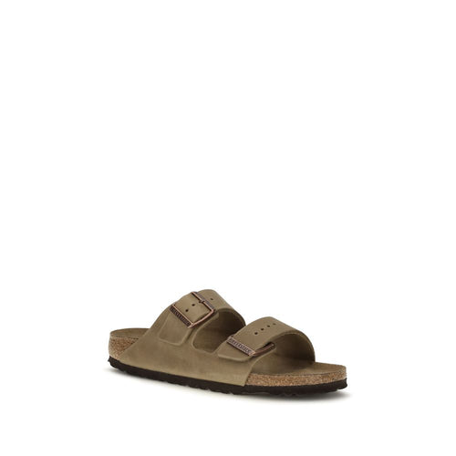 BIRKENSTOCK 1774 Brown Nubuc Leather Flat Sandals