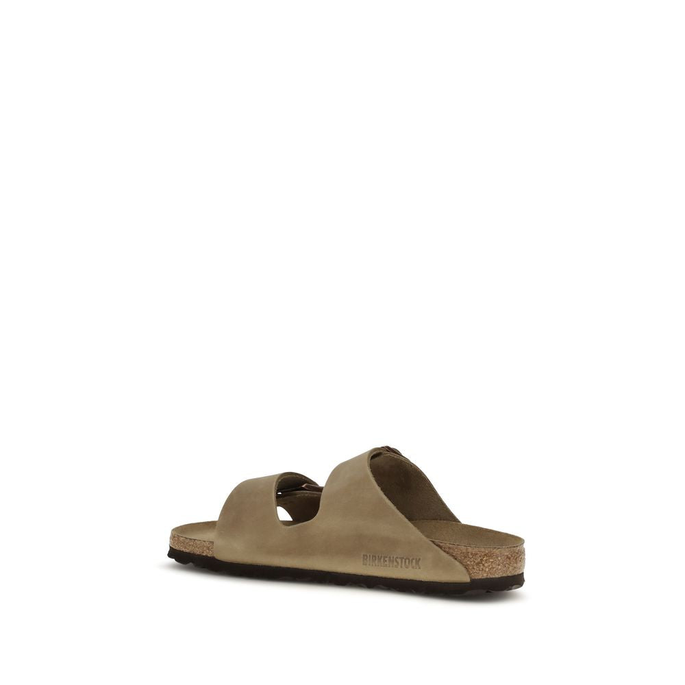 BIRKENSTOCK 1774 Brown Nubuc Leather Flat Sandals