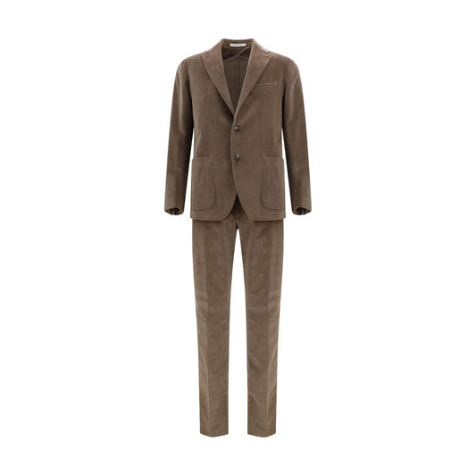 Tagliatore Brown Cotton Two-Piece Suit