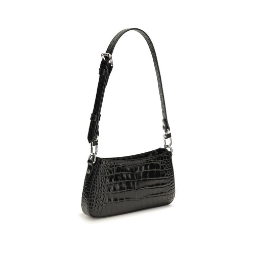 Vivienne Westwood Black Calf Leather Shoulder Bag