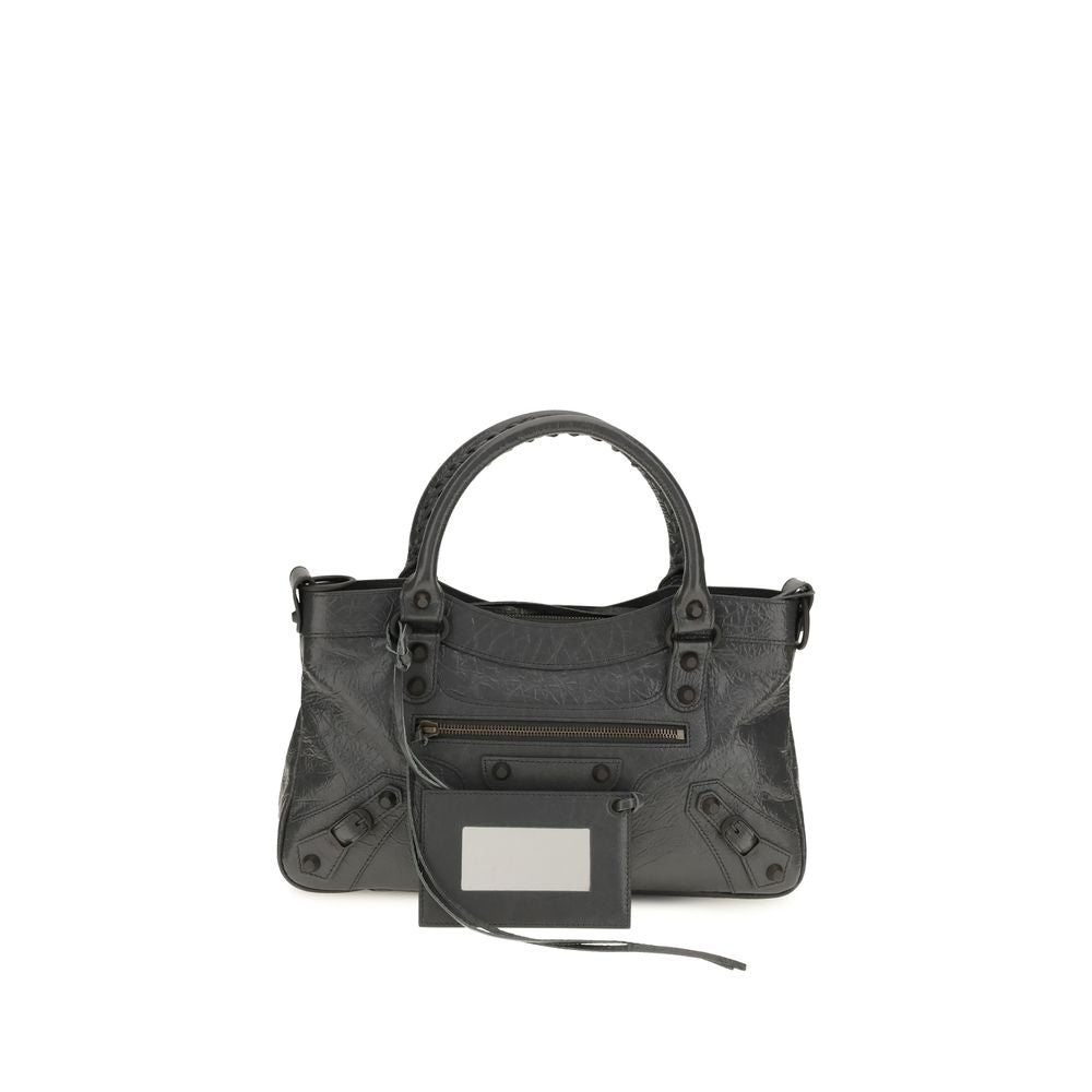 Balenciaga Gray Lamb Ovis Aries Shoulder Bag